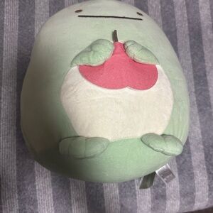 Cute Green and Pink Plush Toy